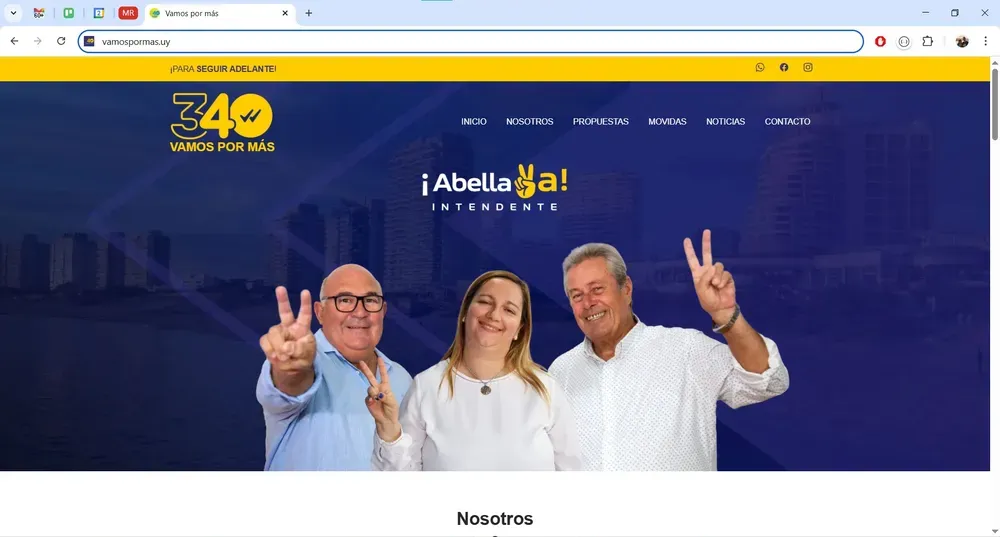 Web Vamos por Mas